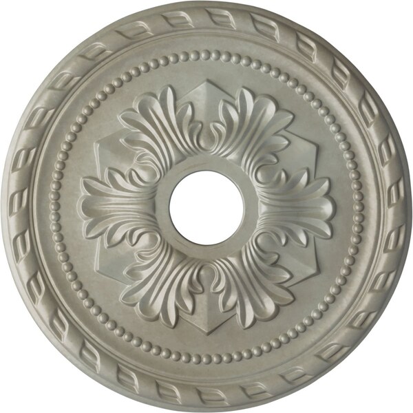 Ekena Millwork Palmetto Ceiling Medallion (Fits Canopies up to 5"), 20 7/8"OD x 3 5/8"ID x 1 5/8"P, Flash Gold CM20PMFLS - main